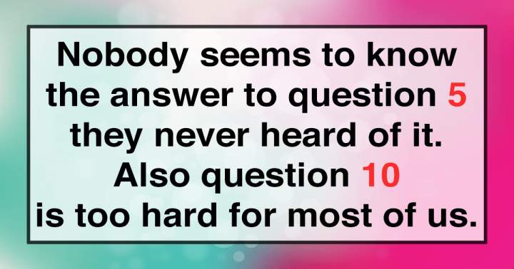 General Knowledge Quiz