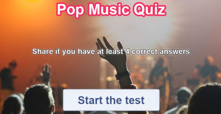 Mixed Pop music Quiz