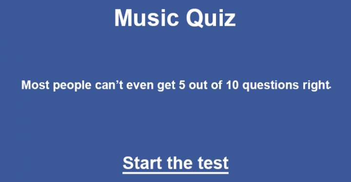 The ultimate music quiz