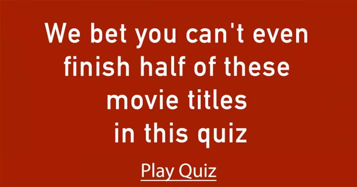 Hard Movie Quiz