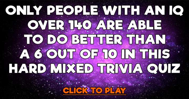 HARD Mixed Trivia Quiz