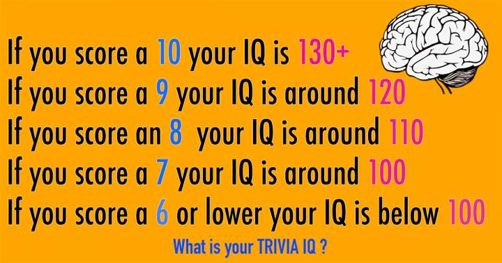 What is your trivia IQ?