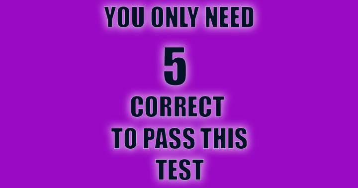 Can you pass this test?