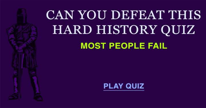 HARD History Quiz