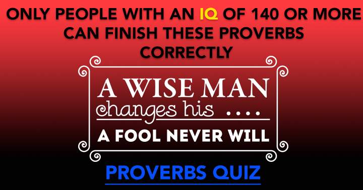 Proverbs Quiz