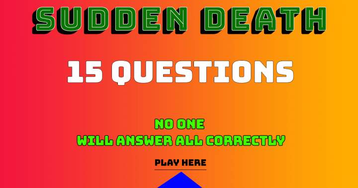 Banner for No one can answer all 15 questions accurately!