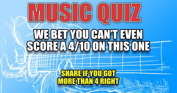 Challenging Music Quiz.