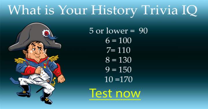 What is the level of your knowledge in History Trivia?