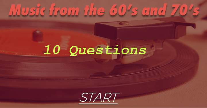 Can you answer the Pre 70's music quiz accurately?