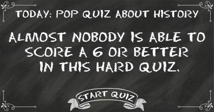 History Pop Quiz