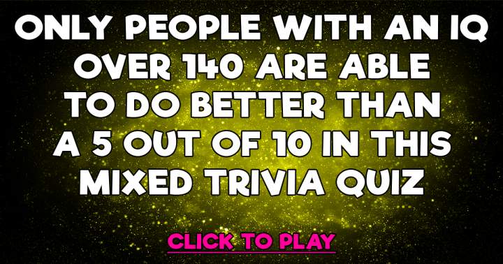 The quiz comprises a mixture of trivia questions.