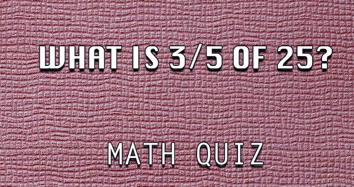 Quiz on Mathematics