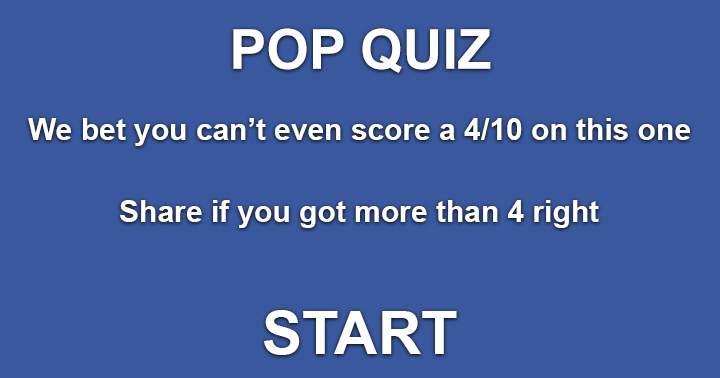 Can you achieve a higher score than 5 out of 10 on the Pop Music Quiz? Share your success if you do!