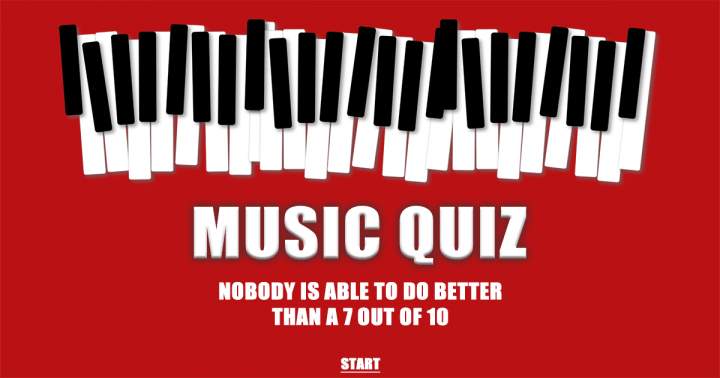 How about a quiz about music?