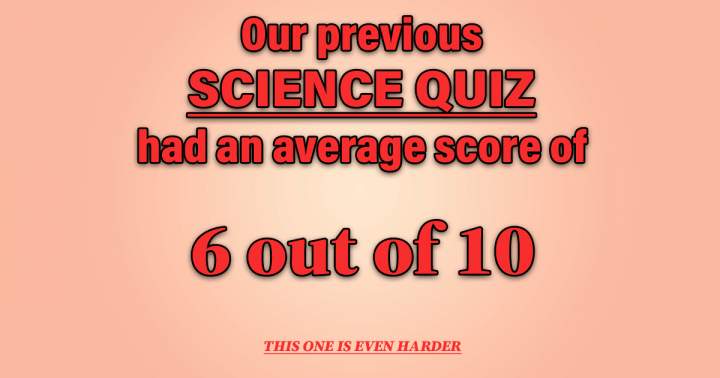 Challenging Science Quiz