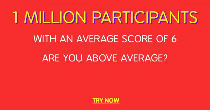 Do you outsmart the 1 million participants who attempted this quiz before you?