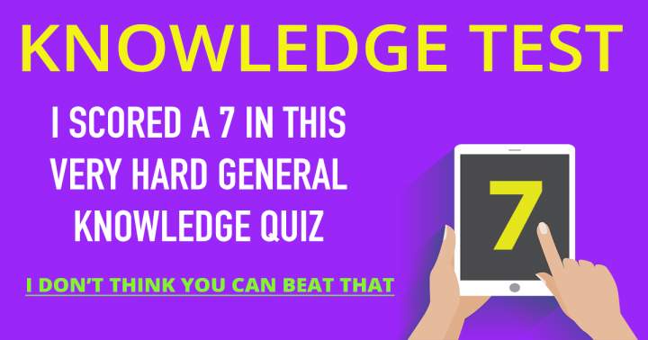 Challenging General Knowledge Quiz