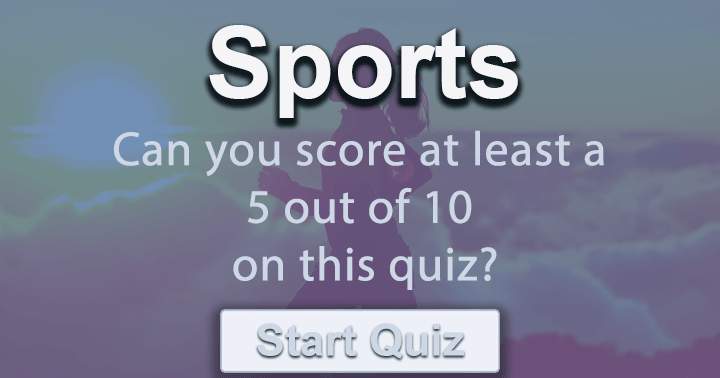 Test your brain's agility with this Sports Trivia Quiz that will challenge most individuals to achieve a flawless score.