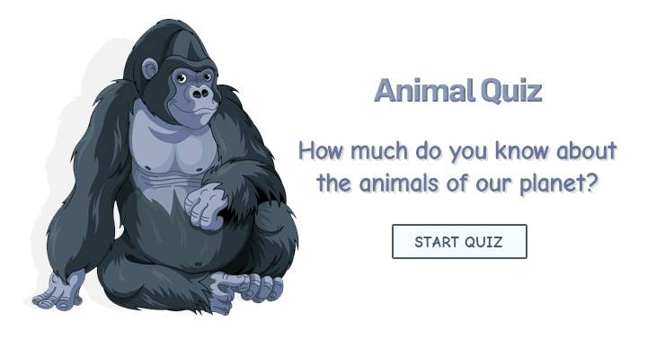 Test your knowledge about the animals of our planet by taking this animal trivia quiz.