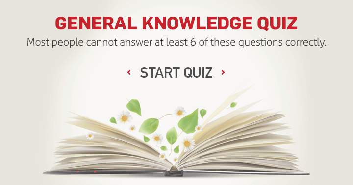 Banner for The majority of individuals are incapable of answering a minimum of 6 questions accurately.
