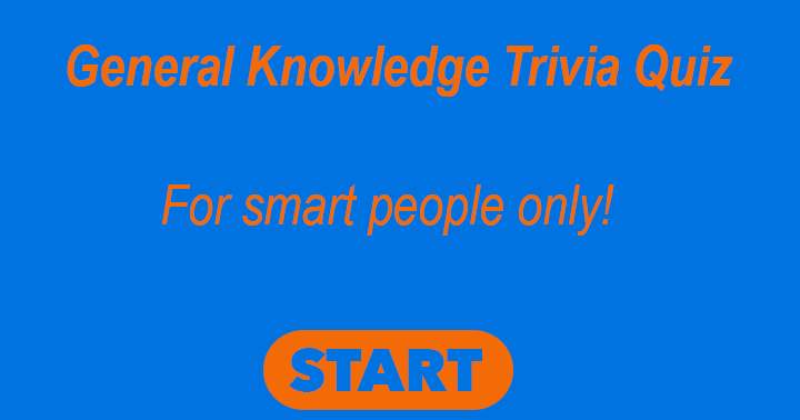 Exclusive General Knowledge Trivia for the intellectually astute.