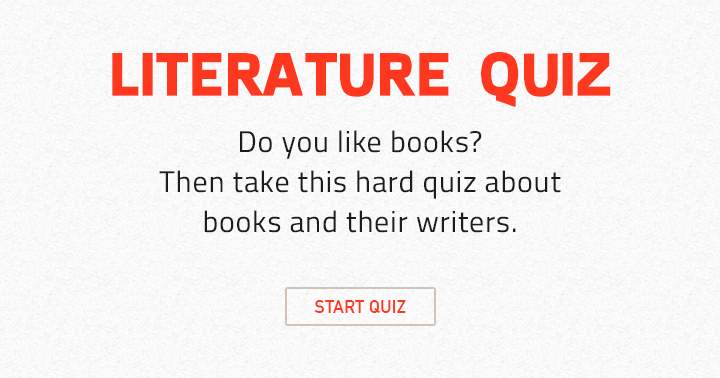 Enjoy books? Take this entertaining quiz and share your score.