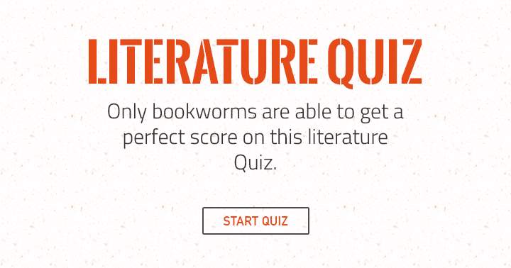 Banner for This literature quiz is exclusively for bookworms who will score high.