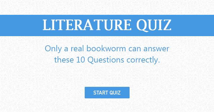 Discover if you're truly a bookworm by taking this enjoyable quiz.