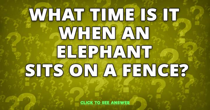 Who possesses the answer to this riddle?