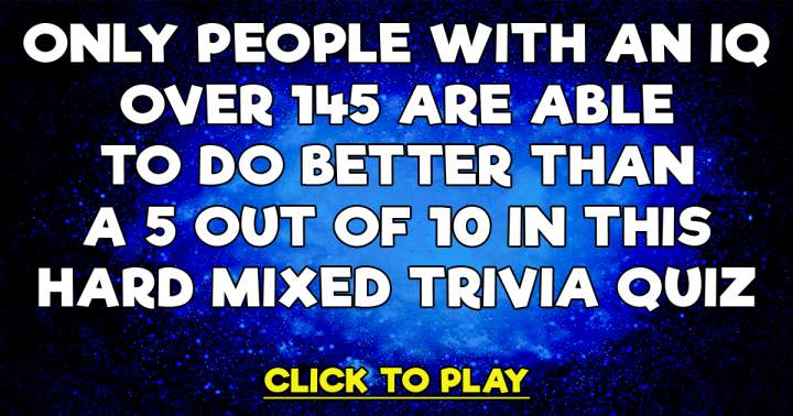 'Mixed Trivia Quiz: Challenging Edition'