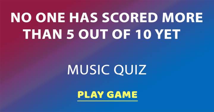 Music Quiz for the Intellectuals.