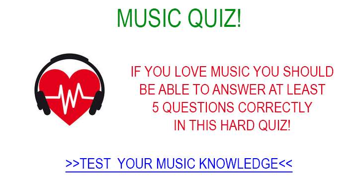 Are you capable of tackling this challenging music quiz?