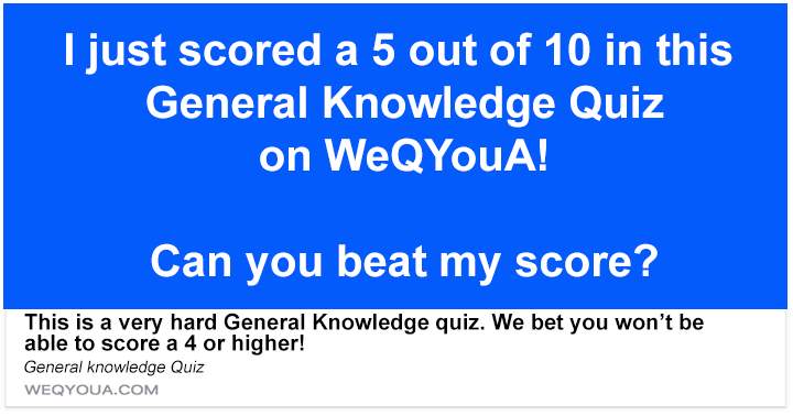 Quiz on General Knowledge