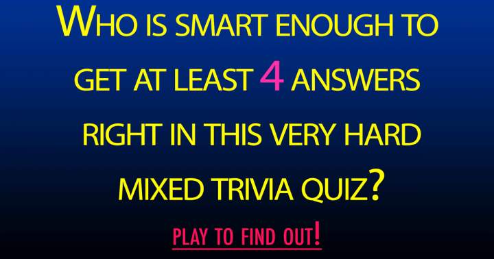 Trivia Quiz with a mix of questions