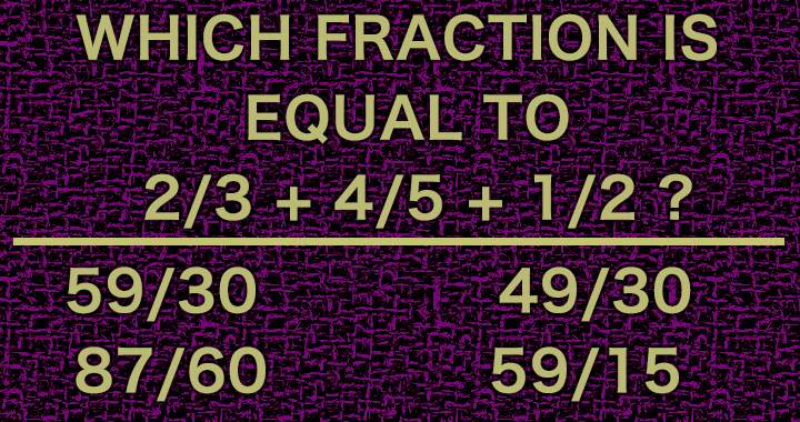 Challenging Math Quiz