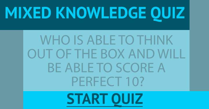 Quiz with a blend of different knowledge topics.