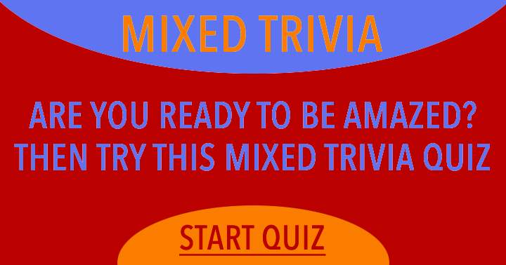 Trivia Quiz with a Mix of Topics