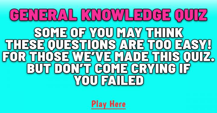 If you fail, don't come to me in tears.