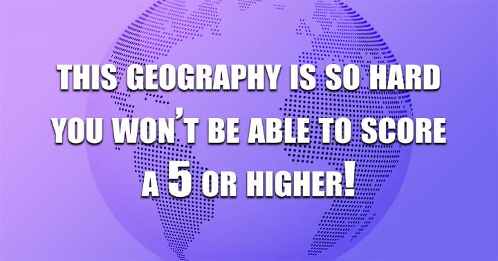 Geography Quiz with a Fresh Twist