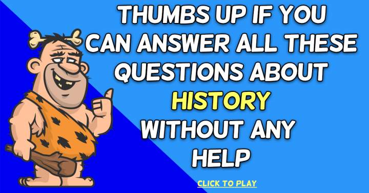 Banner for Quiz on historical events.