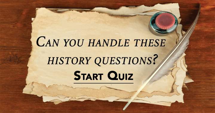 Banner for Are you capable of answering these history questions?