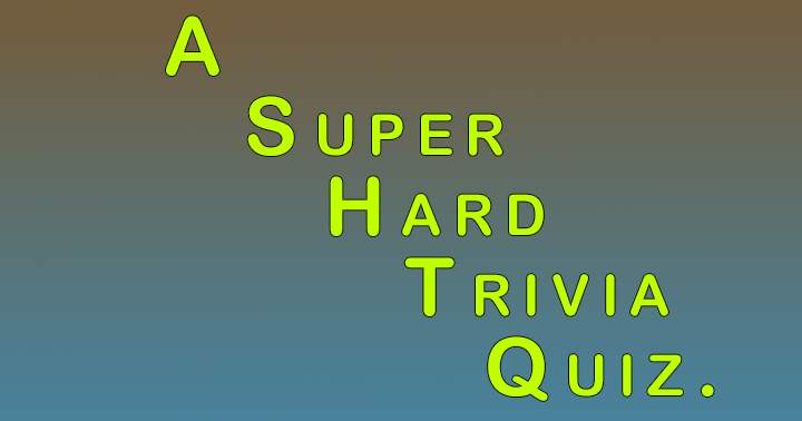 Banner for Challenging Trivia Quiz.