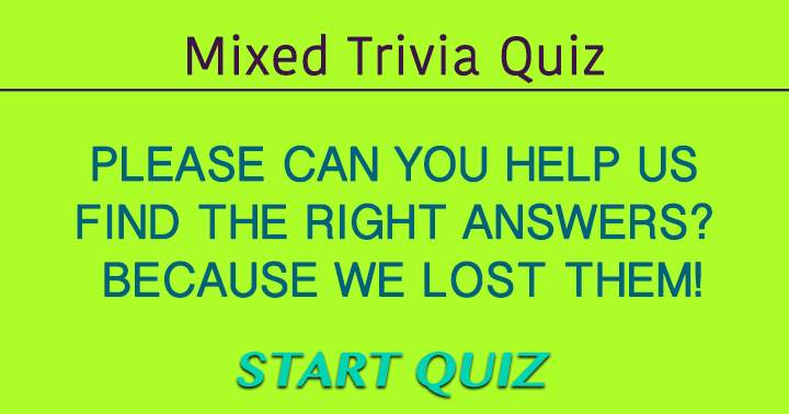 Quiz of Miscellaneous Trivia