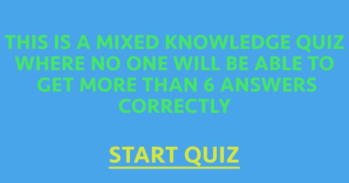 Banner for Quiz on Various Topics