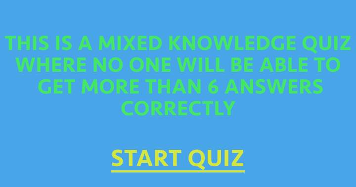 Quiz on Various Topics