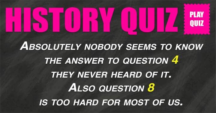 Banner for Quiz on historical events