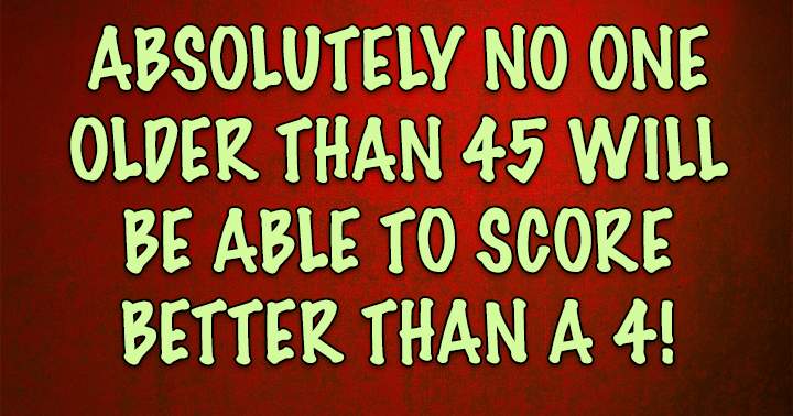 Banner for It is impossible to achieve a score higher than 4 in this challenging quiz.