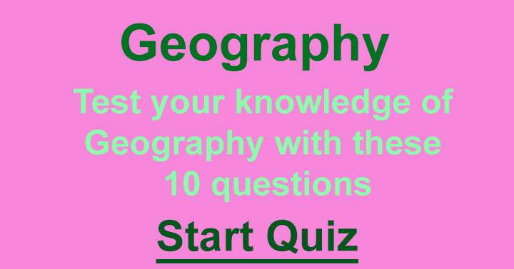 Quiz on Geography.