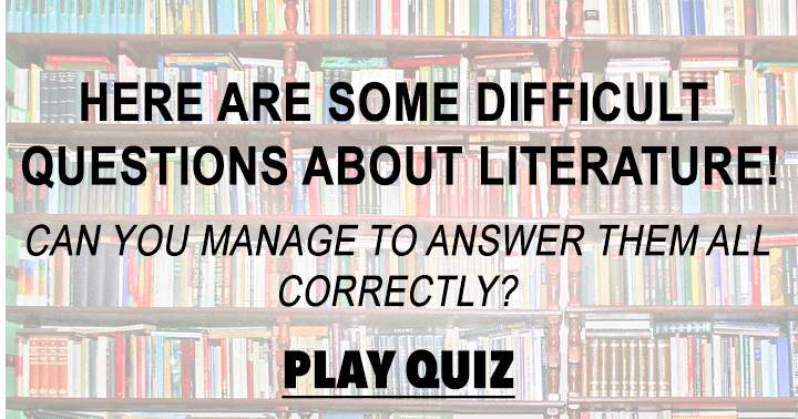 Quiz on Literature