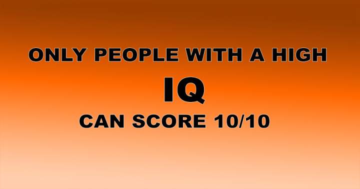 Does your IQ meet the required level?